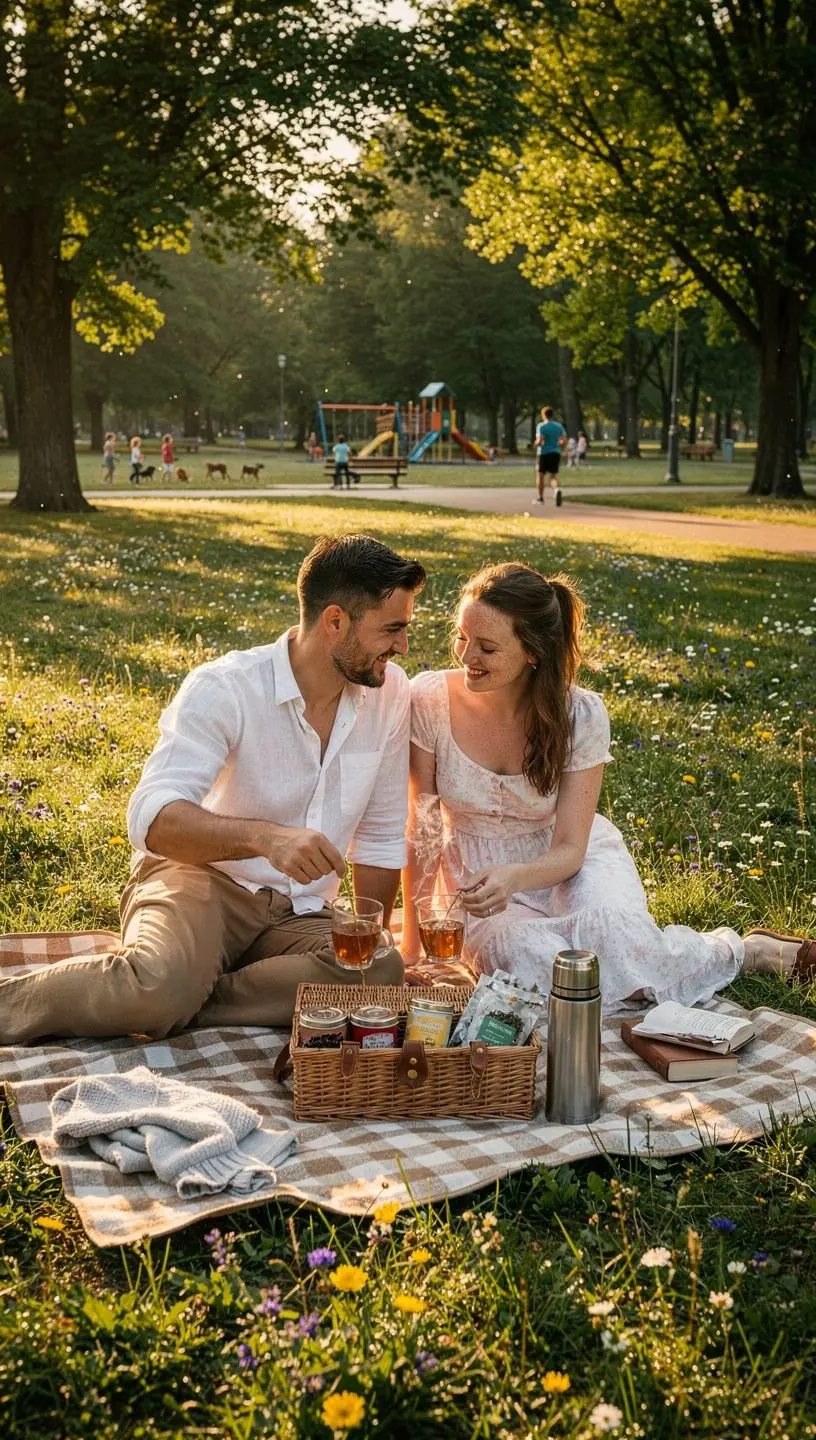 Šviežių žolelių arbatos puodelis ant medinio stalo ramiai apšviestoje aplinkoje